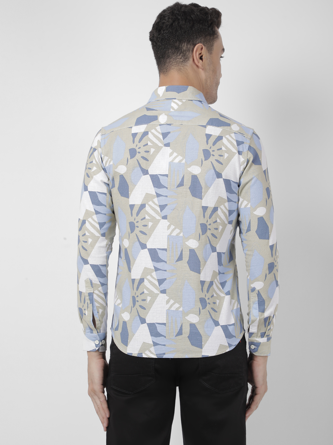 Numero Uno Men Geometric Print Slim Fit Shirt